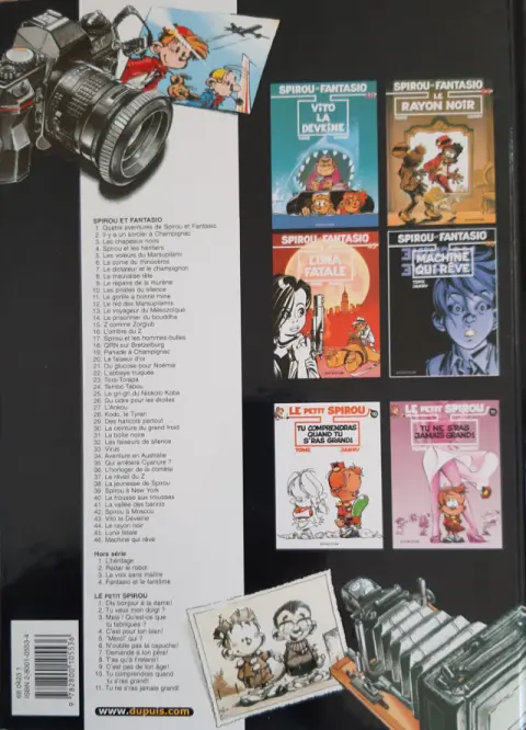 Verso de l'album Spirou et Fantasio Tome 27 L'Ankou
