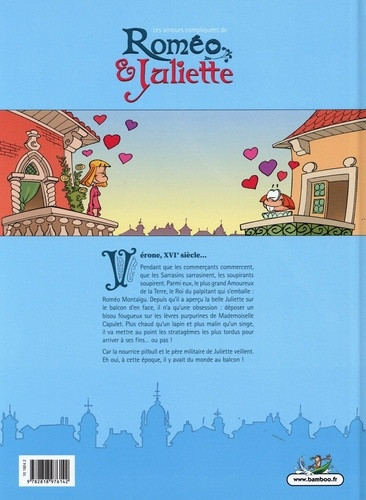 Verso de l'album Les Amours compliquées de Roméo & Juliette L'intégrale