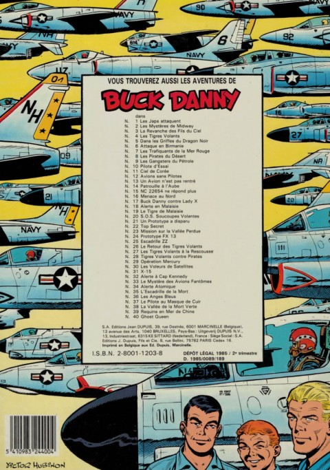 Verso de l'album Buck Danny Tome 7 Les trafiquants de la mer rouge