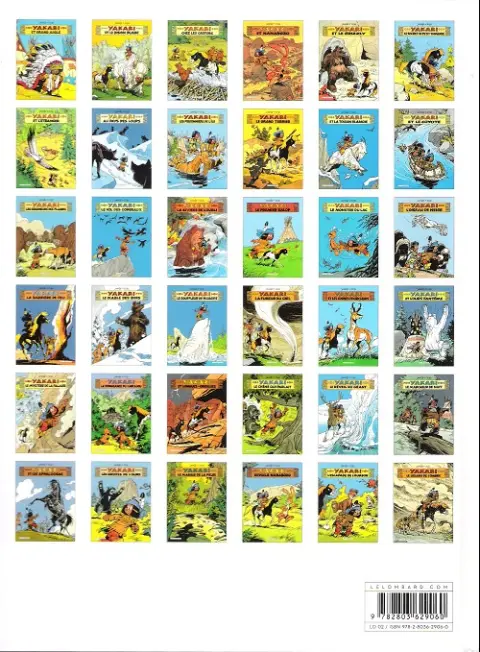 Verso de l'album Yakari Tome 25 Le mystère de la falaise