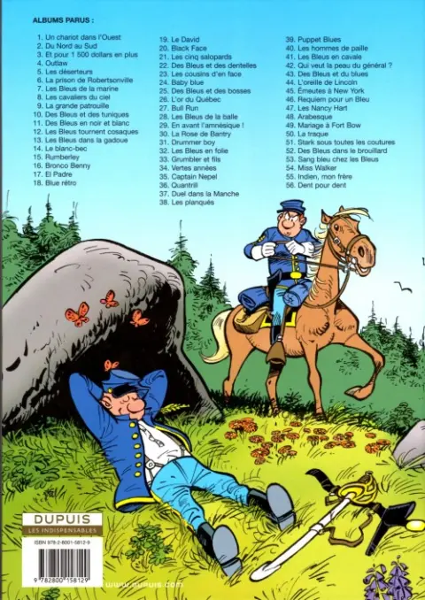 Verso de l'album Les Tuniques Bleues Tome 38 Les Planqués