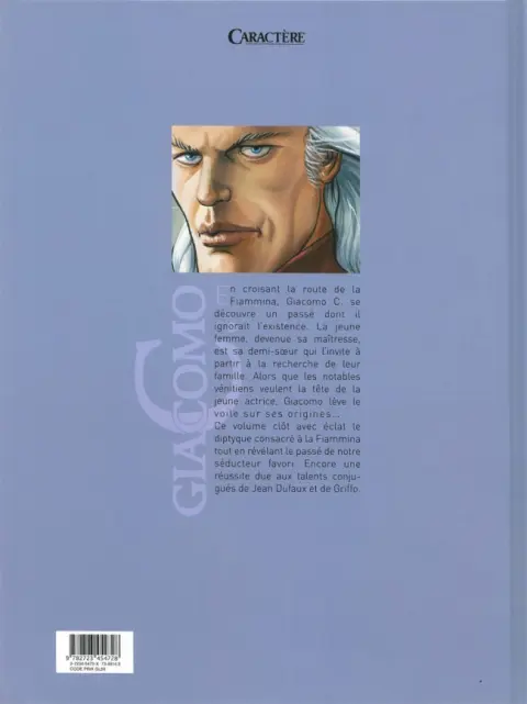 Verso de l'album Giacomo C. Tome 13 La fuite
