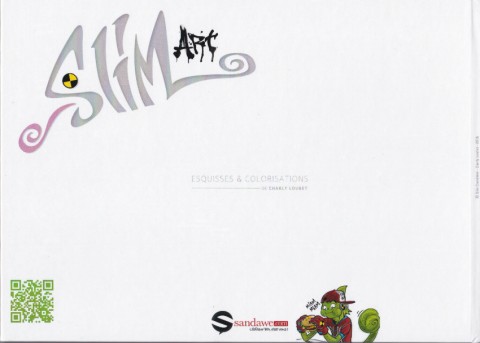 Verso de l'album Slim Caméléon Artbook