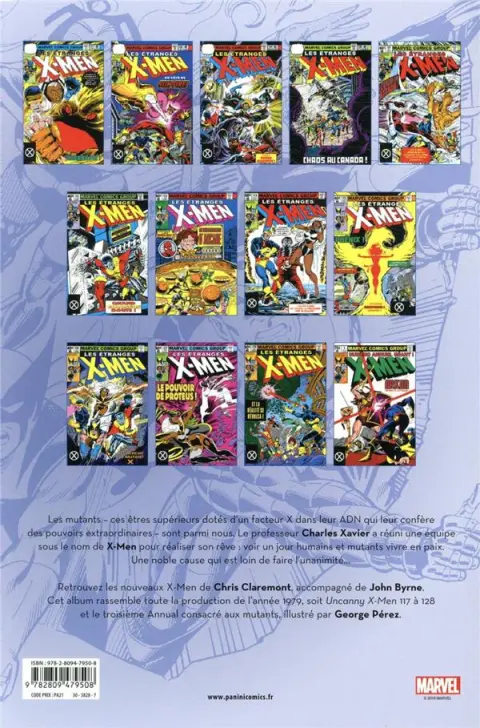 Verso de l'album X-Men L'intégrale Tome 3 1979