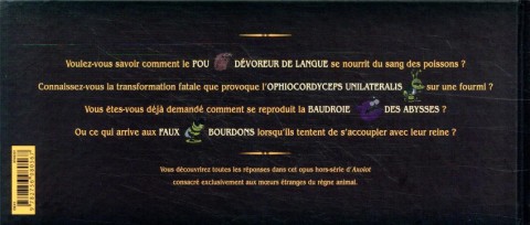 Verso de l'album Axolot - Histoires extraordinaires & sources d'étonnement