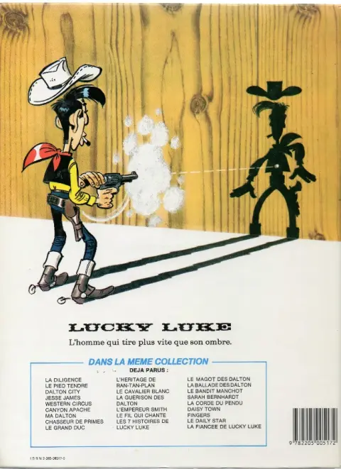 Verso de l'album Lucky Luke Tome 37 Canyon Apache