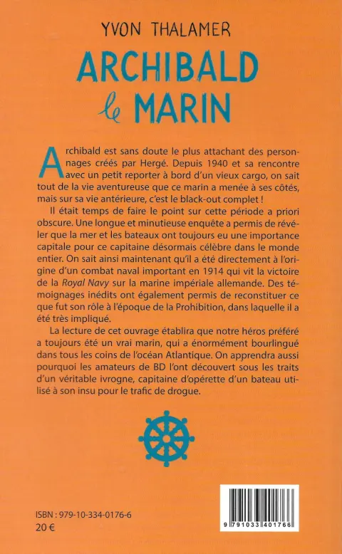 Verso de l'album Archibald le Marin