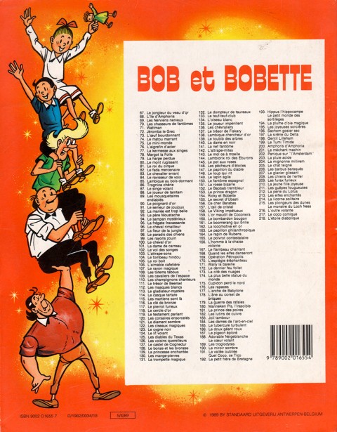 Verso de l'album Bob et Bobette Tome 186 Le doux géant roux