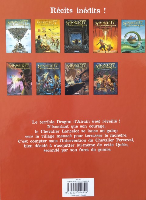 Verso de l'album Kaamelott Tome 4 Perceval et le dragon d'Airain