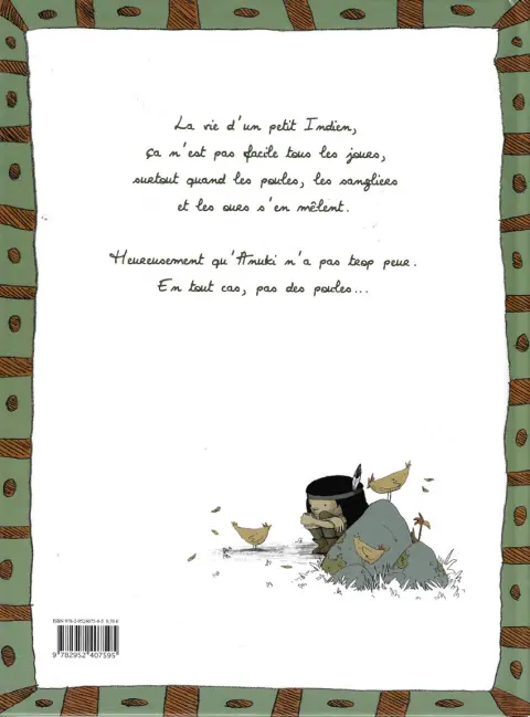 Verso de l'album Anuki Tome 1 La Guerre des poules