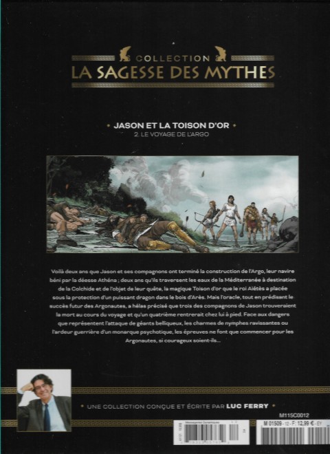 Verso de l'album La sagesse des Mythes - La collection 17 Jason et la Toison d'or - 2 : Le voyage de l'Argo