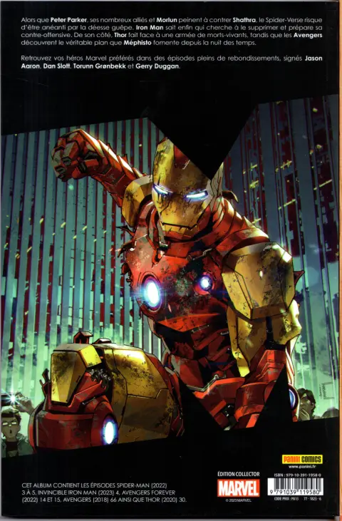 Verso de l'album Marvel Comics Tome 21