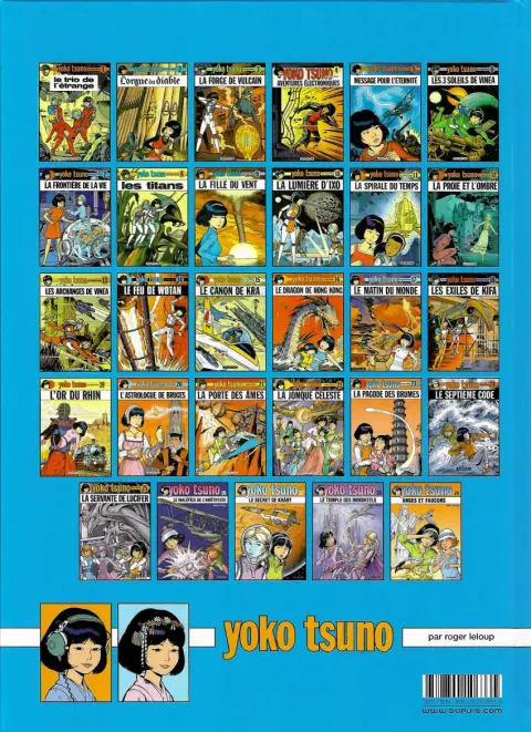 Verso de l'album Yoko Tsuno Tome 9 La fille du vent
