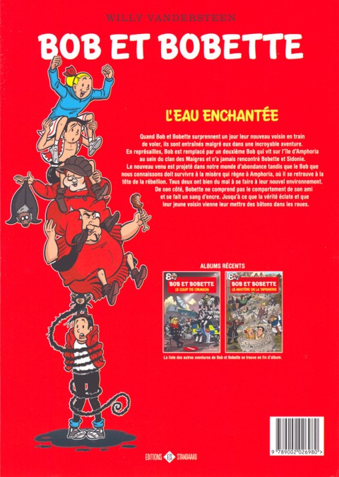 Verso de l'album Bob et Bobette Tome 382 L'eau enchantée