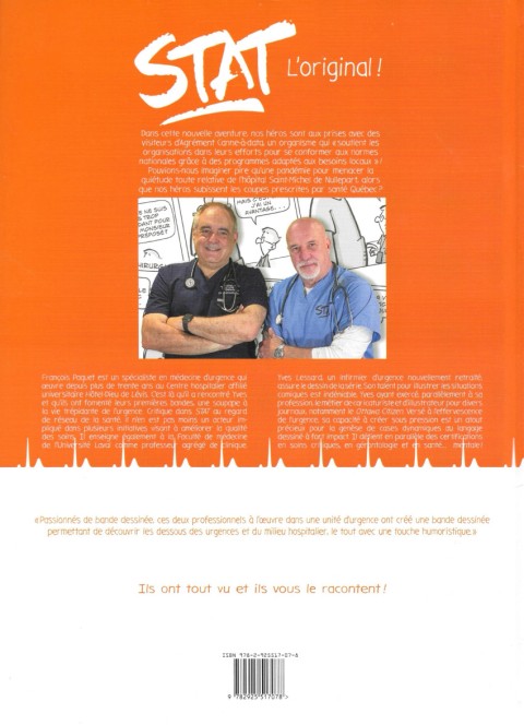 Verso de l'album Stat - Une urgence en BD Les visiteurs