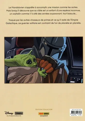 Verso de l'album Star Wars - The Mandalorian 1