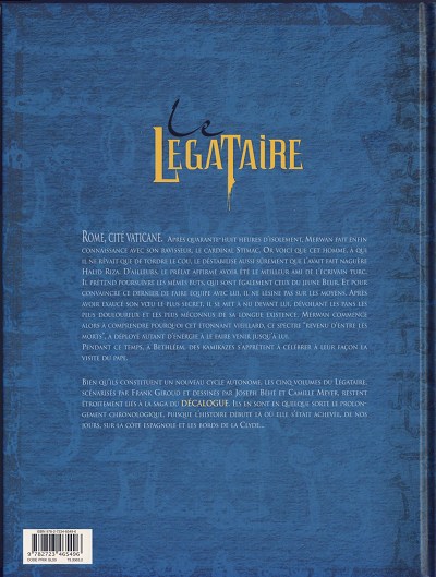 Verso de l'album Le Décalogue - Le Légataire Tome 4 Le Cardinal