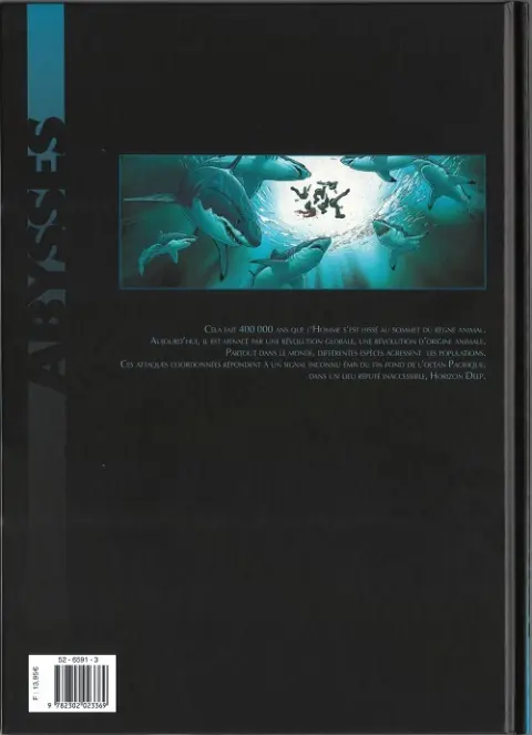 Verso de l'album Deep Tome 1 Alpha Prédateurs