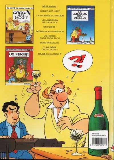 Verso de l'album Du côté de chez Poje Tome 9 Brune ou blonde?