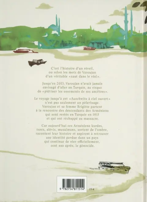 Verso de l'album Le Fantôme arménien