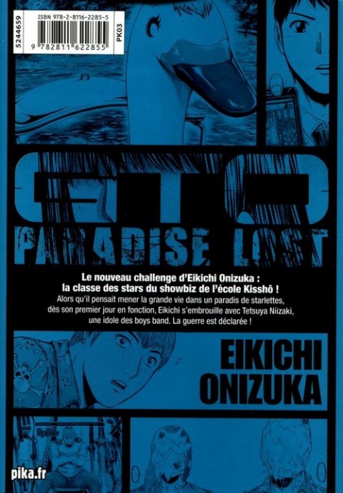 Verso de l'album GTO - Paradise Lost 2