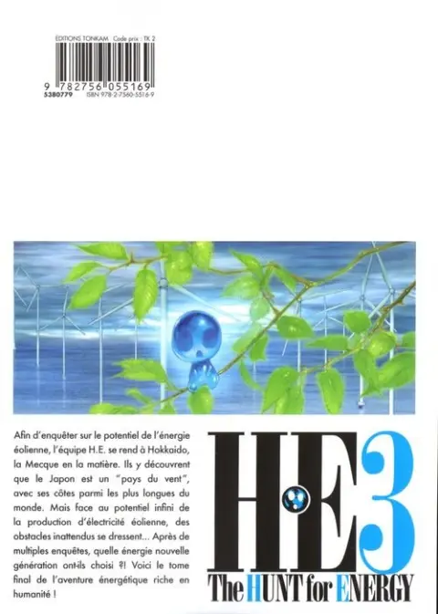 Verso de l'album HE - The Hunt for Energy 3