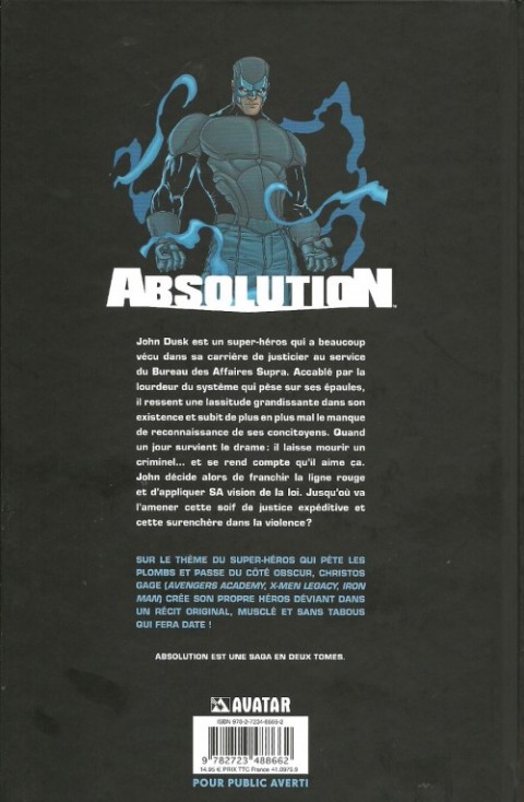 Verso de l'album Absolution 1