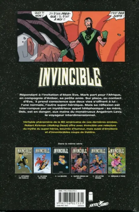 Verso de l'album Invincible Tome 6 Ménage à trois