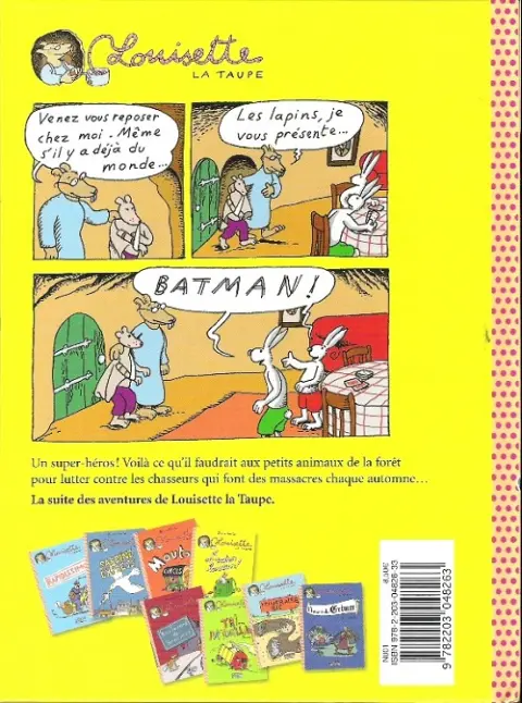 Verso de l'album Louisette la taupe Tome 9 SuperMiro