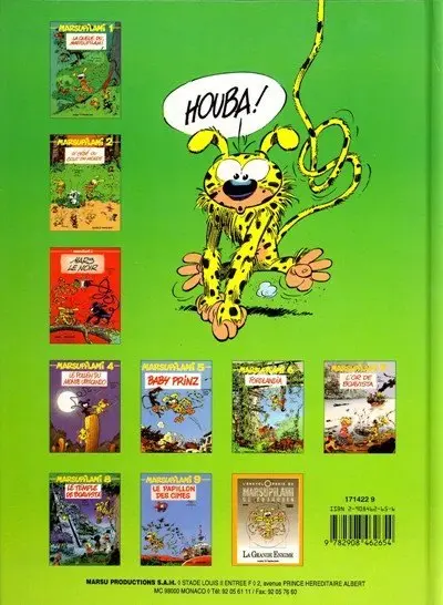 Verso de l'album Marsupilami Tome 9 Le papillon des cimes