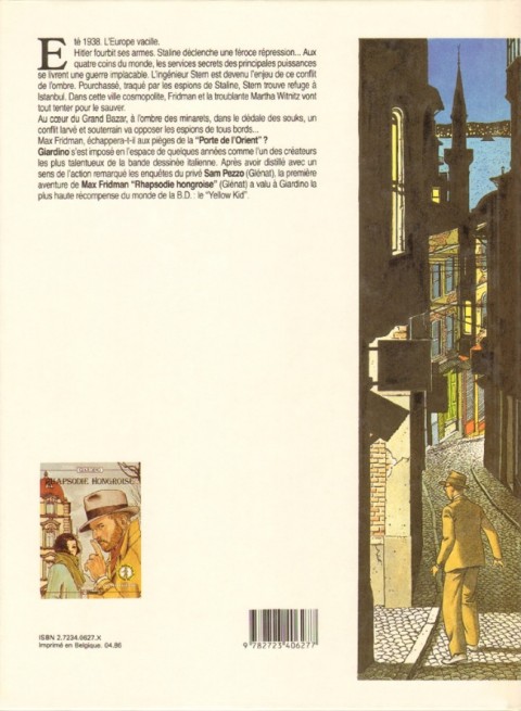 Verso de l'album Les aventures de Max Fridman Tome 2 La porte d'Orient