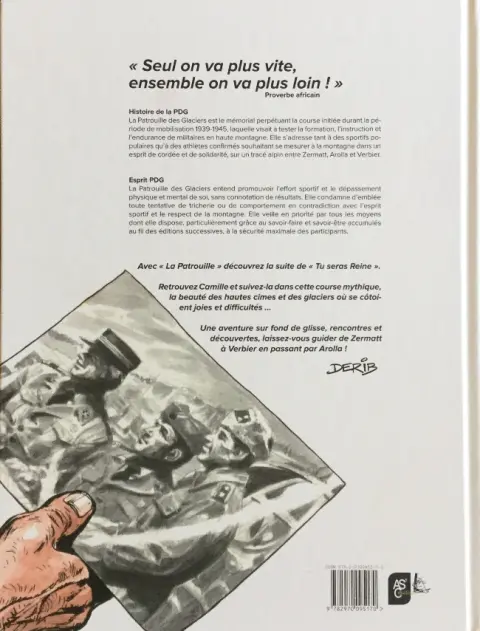 Verso de l'album La Patrouille