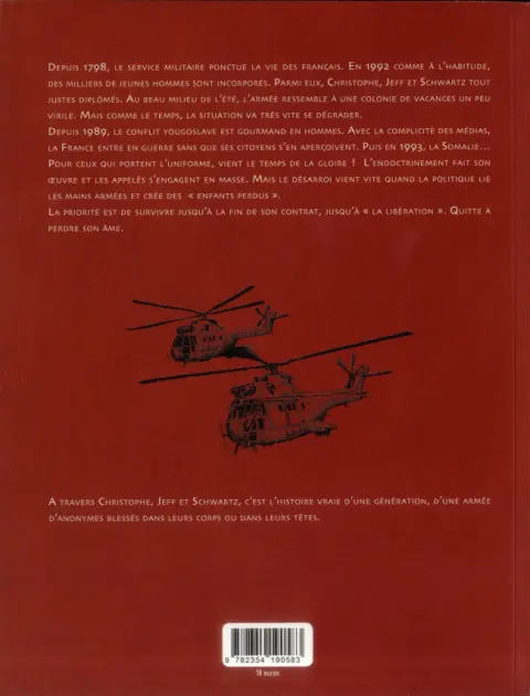 Verso de l'album Pays Kaki 92/08