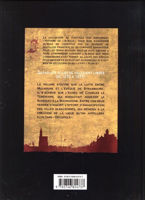 Verso de l'album L'Alsace Tome 5 Quand les villes se voulaient libres (de 1270 à 1477)
