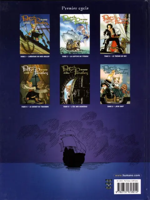 Verso de l'album Polly et les Pirates Tome 5 L'île aux chimères