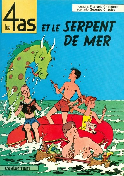 Couverture de l'album Les 4 as Tome 1 Les 4 as et le serpent de mer