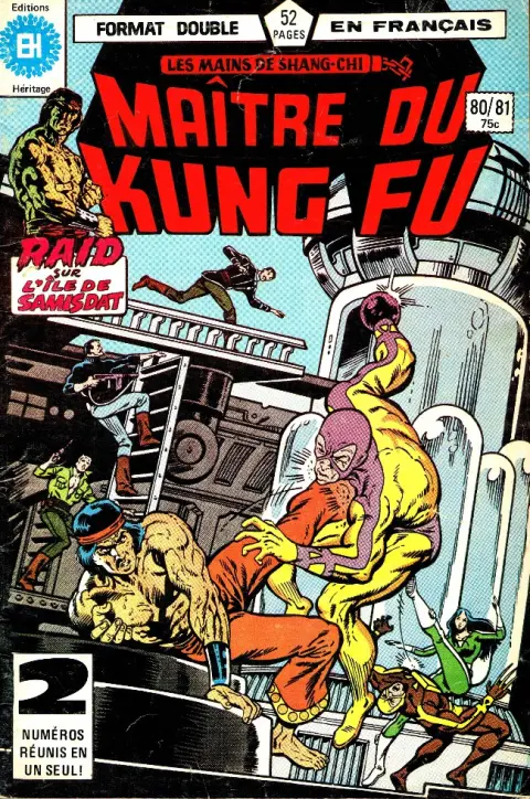 Les Mains de Shang-Chi, maître du Kung-Fu N° 80/81 Raid sur l'île de Samisdat