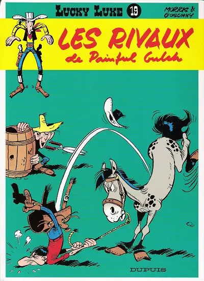 Couverture de l'album Lucky Luke Tome 19 Les rivaux de Painful Gulch