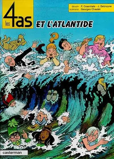 Couverture de l'album Les 4 as Tome 33 Les 4 as et l'atlantide