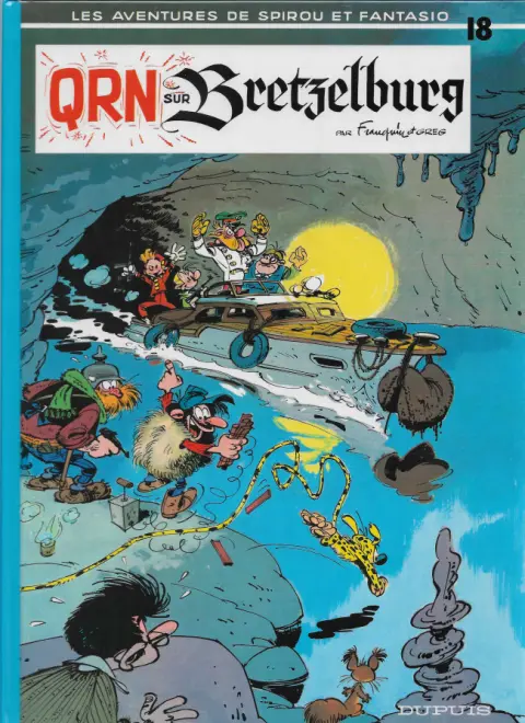 Couverture de l'album Spirou et Fantasio Tome 18 QRN sur Bretzelburg