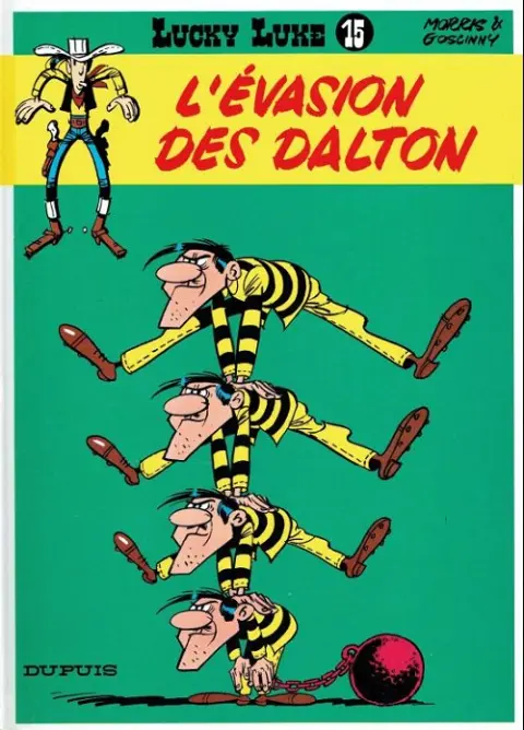 Couverture de l'album Lucky Luke Tome 15 L'évasion des Dalton