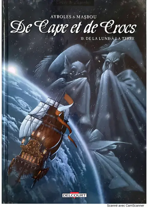 Couverture de l'album De Cape et de Crocs Tome 10 De la Lune à la Terre