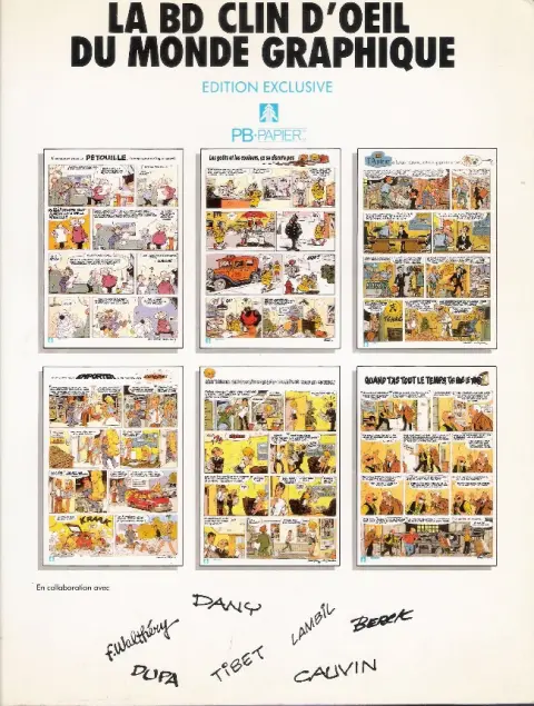 La BD clin d'œil du monde graphique