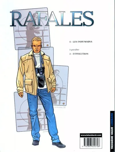 Verso de l'album Rafales Tome 1 Les Inhumains