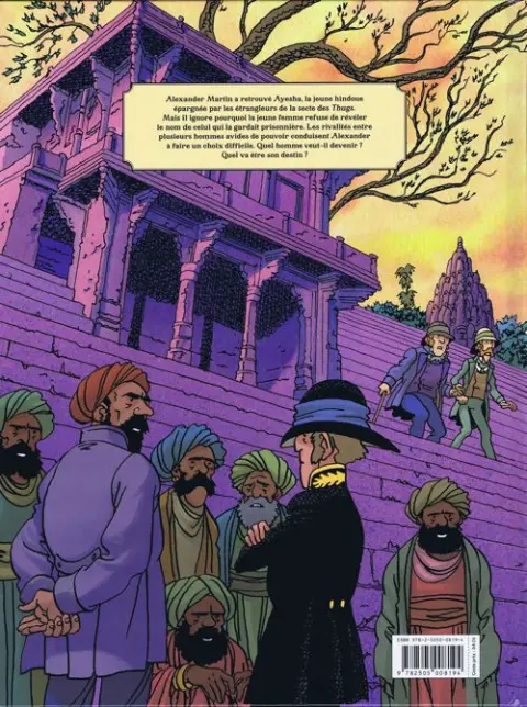 Verso de l'album RAJ Tome 4 Les étrangleurs