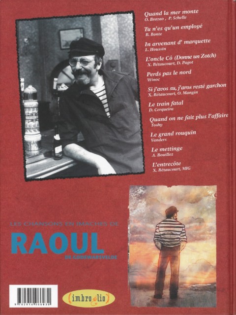 Verso de l'album Raoul de Godewarsvelde Les chansons en imaches de Raoul de Godewarsvelde