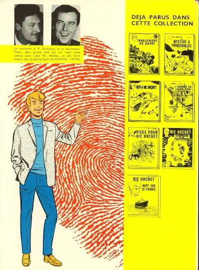 Verso de l'album Ric Hochet Tome 8 Ric Hochet face au serpent