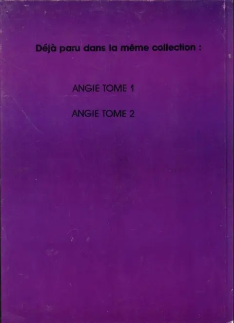 Verso de l'album Angie (3ème épisode)