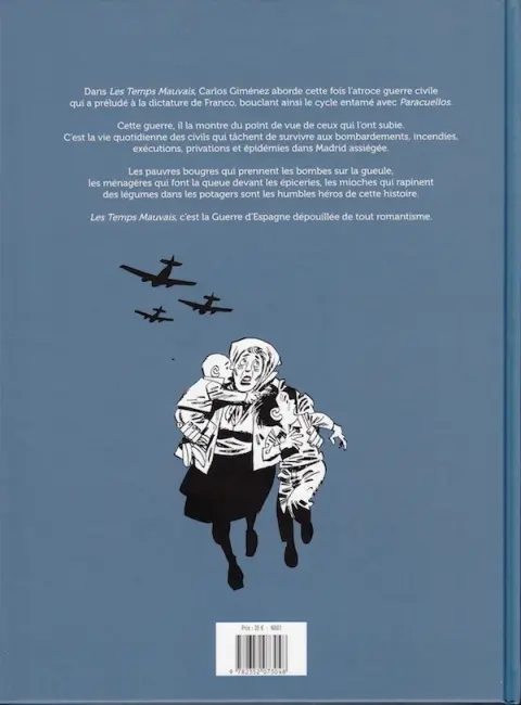 Verso de l'album Les Temps mauvais Madrid 1936-1939