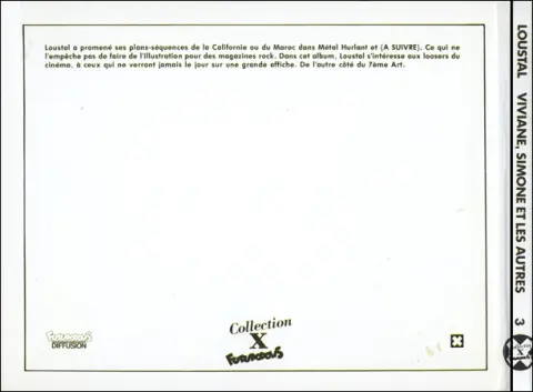 Verso de l'album Viviane, Simone et les autres